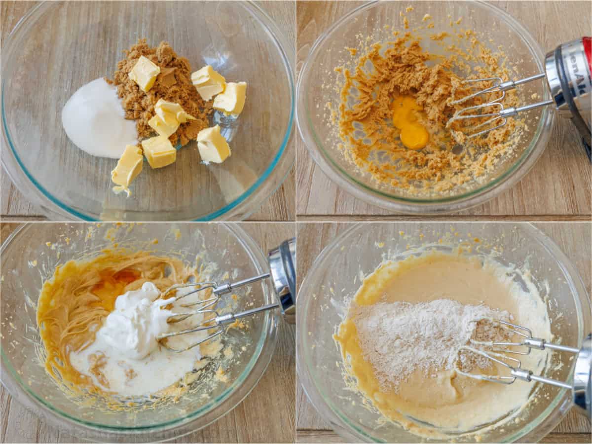 How to mix apple muffin batter with a hand mixer