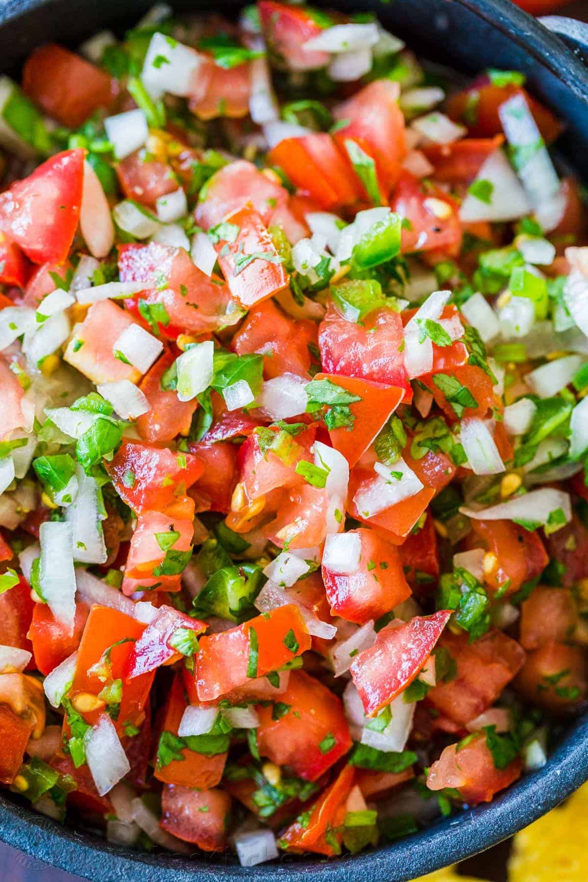 The best pico de gallo in a bowl 