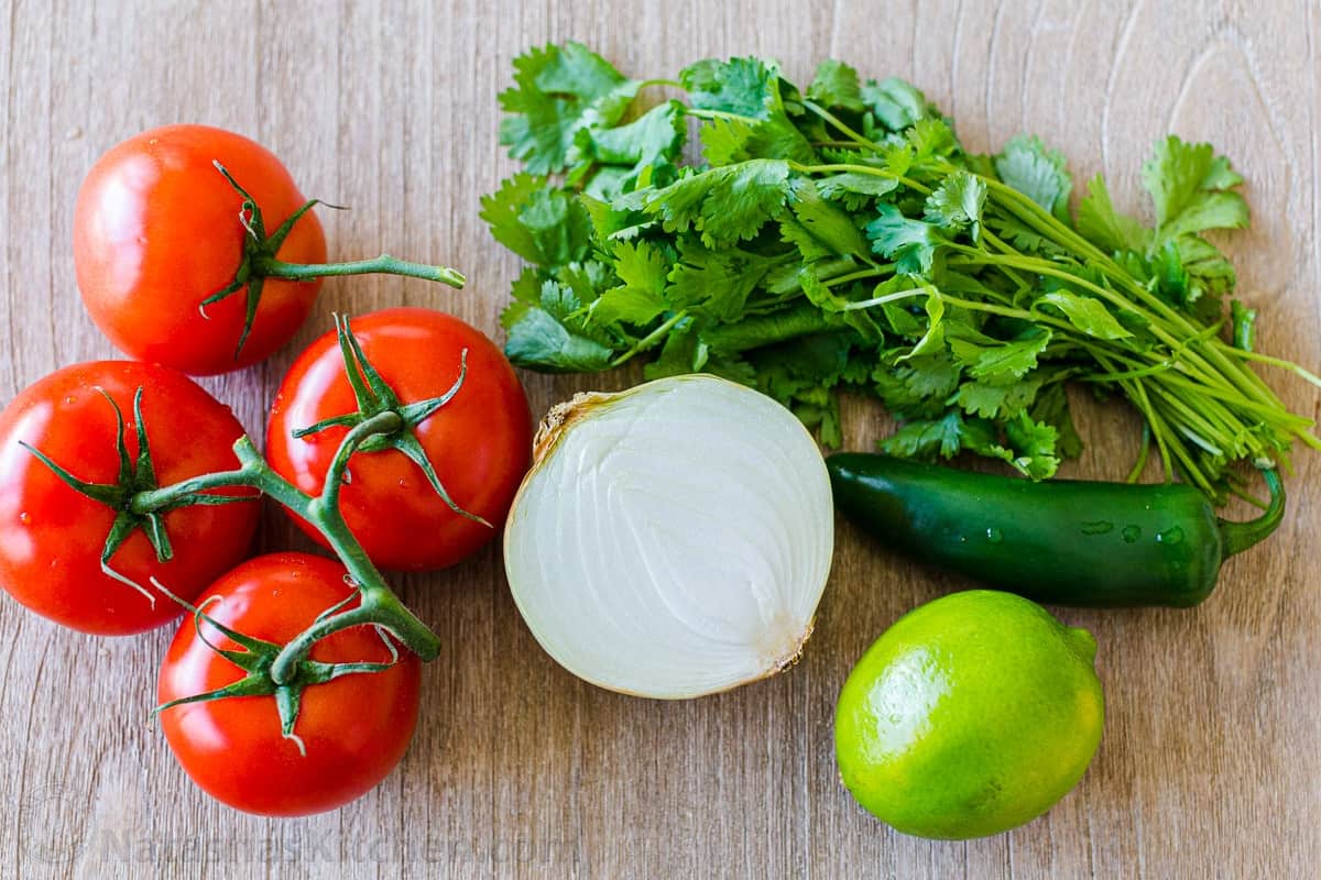 Ingredients for Pico De Gallo