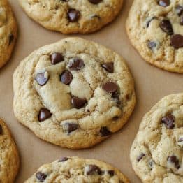 Sourdough discard cookies lined up on a baking tray