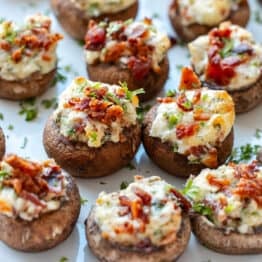 Best stuffed Mushrooms recipe with bacon and cream cheese